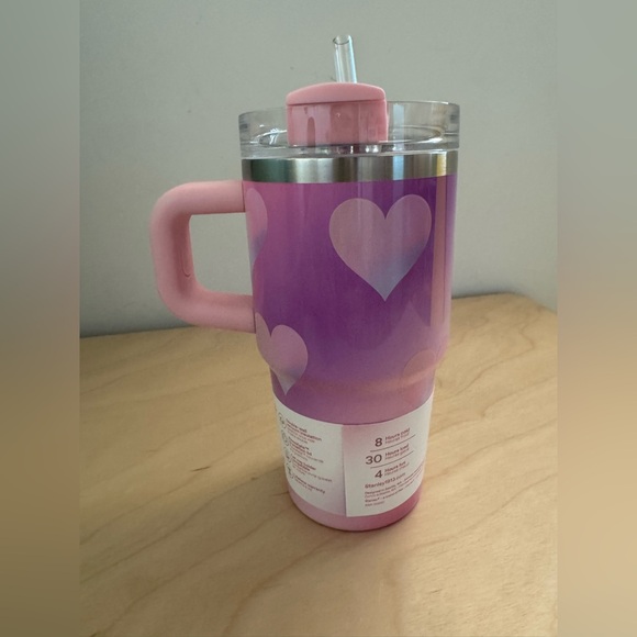 Stanley Valentine Powder Pink Heart Gradient 20oz Flowstate Quencher Tumbler - Picture 5 of 7